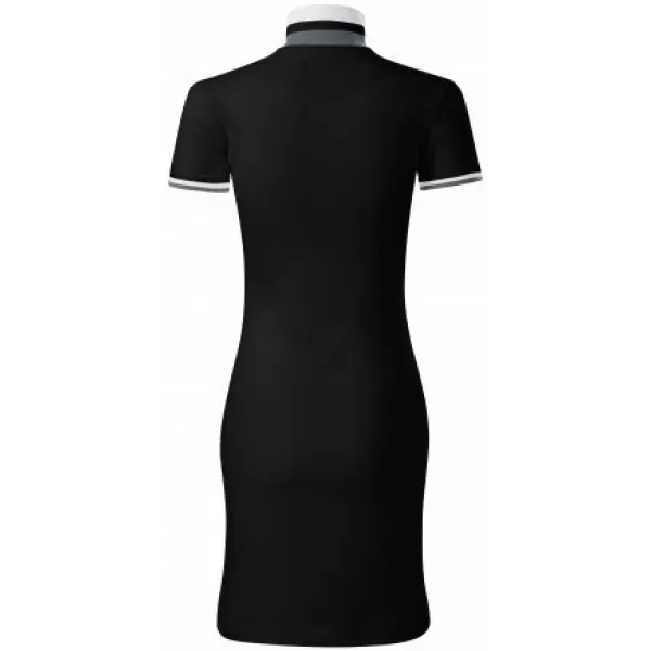  Дамска рокля с яка MALFINI PREMIUM DRESS UP 271 ЧЕРЕН 
