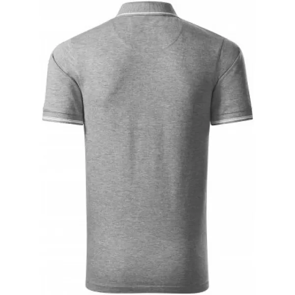  Мъжка тениска с яка MALFINI PREMIUM PERFECTION PLAIN 251 ТЪМНОСИВИ ОТБЛЯСЪЦИ 