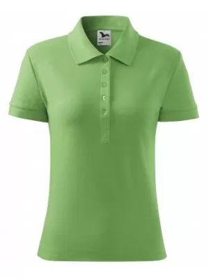 Дамска тениска с яка MALFINI COTTON 213 ТРЕВИСТО ЗЕЛЕНО