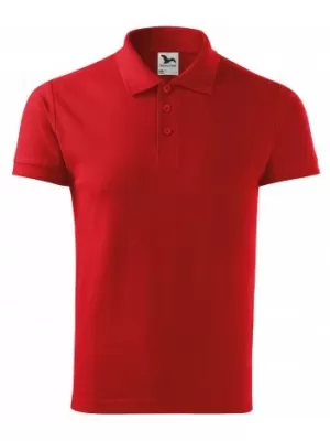 Мъжка тениска с яка MALFINI COTTON 212 ЧЕРВЕНО