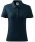 Дамска тениска с яка MALFINI COTTON 213 МОРСКО СИНЬО