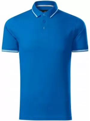 Мъжка тениска с яка MALFINI PREMIUM PERFECTION PLAIN 251 ШНОРХЕЛ СИН