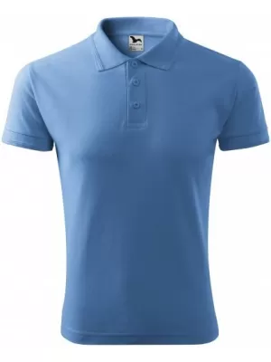 Мъжка тениска с яка MALFINI PIQUE POLO 203 НЕБЕСНО СИНЬО