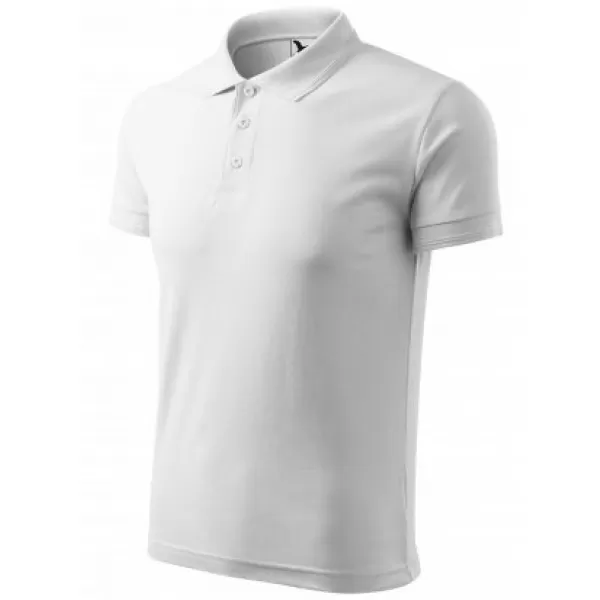  Мъжка тениска с яка MALFINI PIQUE POLO 203 БЯЛО 