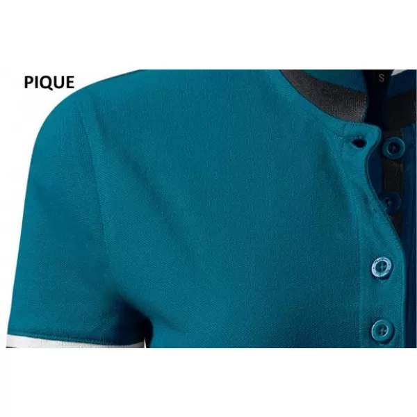  Мъжка тениска с яка MALFINI PREMIUM COLLAR UP 256 КЕРОСИН 