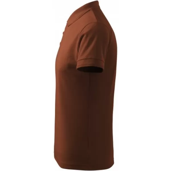  Мъжка тениска с яка MALFINI PIQUE POLO 203 ШОКОЛАД 