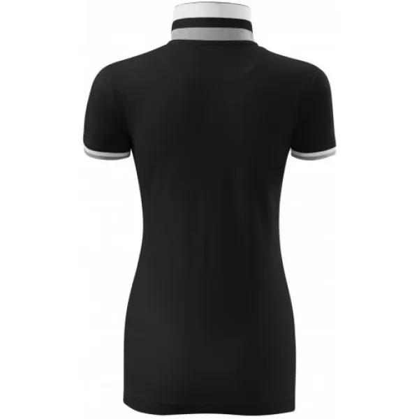 Дамска тениска с яка MALFINI PREMIUM COLLAR UP 257 ЧЕРЕН 