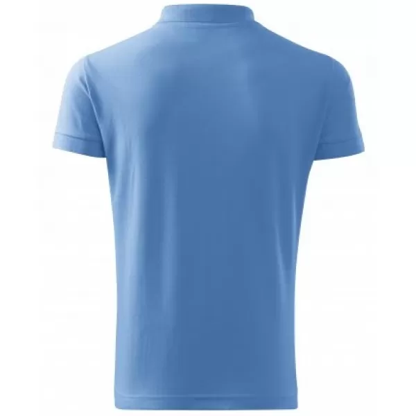  Мъжка тениска с яка MALFINI COTTON 212 НЕБЕСНО СИНЬО 
