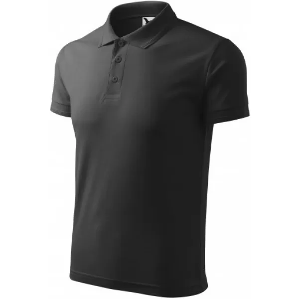  Мъжка тениска с яка MALFINI PIQUE POLO 203 АНТРАЦИТ АКЦЕНТ 