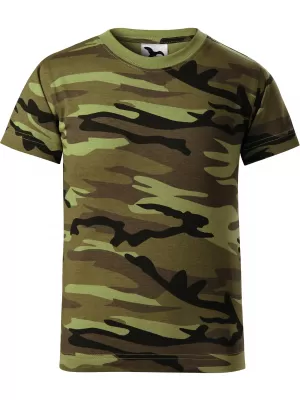 Детска тениска MALFINI CAMOUFLAGE 149 КАМУФЛАЖНО ЗЕЛЕНО