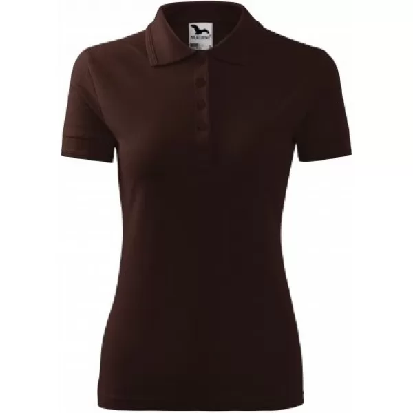  Дамска тениска с яка MALFINI PIQUE POLO 210 КАФЕ 