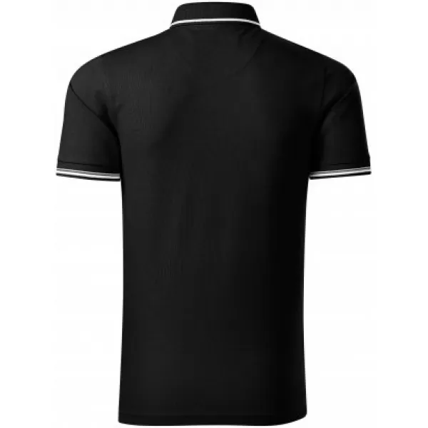  Мъжка тениска с яка MALFINI PREMIUM PERFECTION PLAIN 251 ЧЕРЕН 