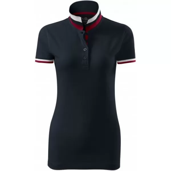  Дамска тениска с яка MALFINI PREMIUM COLLAR UP 257 ТЪМЕН ФЛОТ 