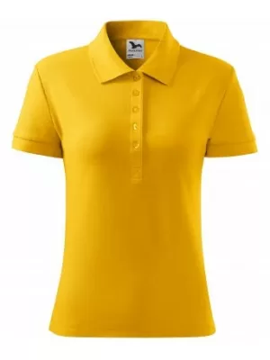 Дамска тениска с яка MALFINI COTTON 213 КЕХЛИБАР