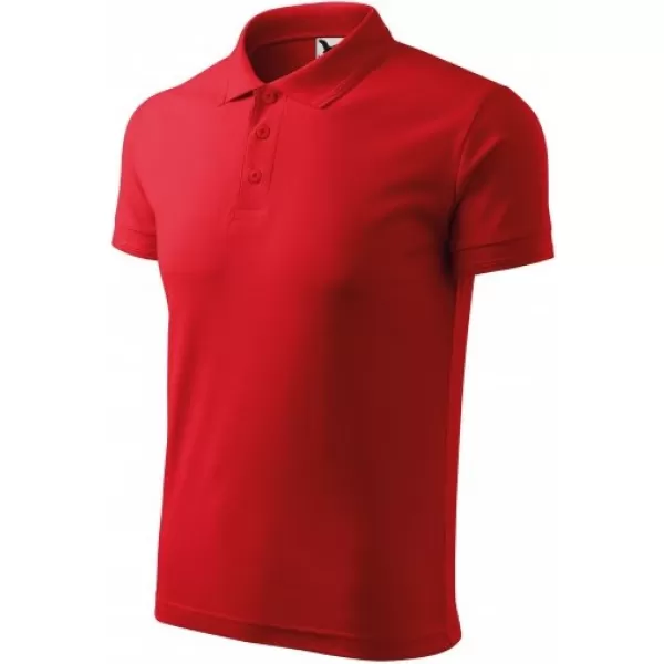  Мъжка тениска с яка MALFINI PIQUE POLO 203 ЧЕРВЕНО 