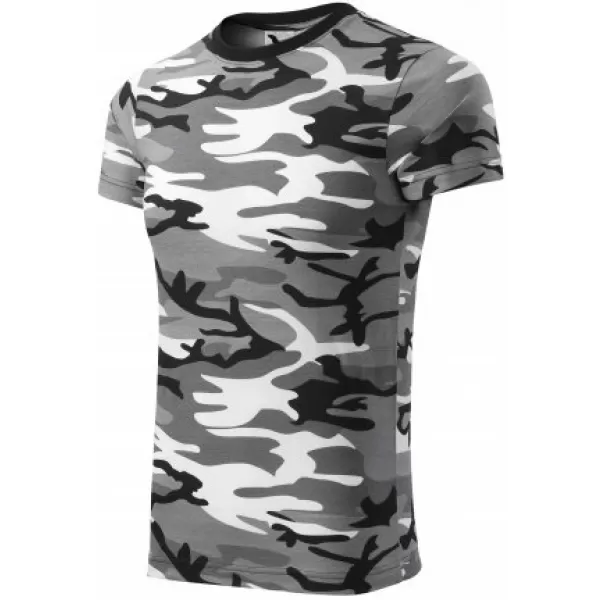  Мъжка тениска MALFINI CAMOUFLAGE 144 КАМУФЛАЖНО СИВО 
