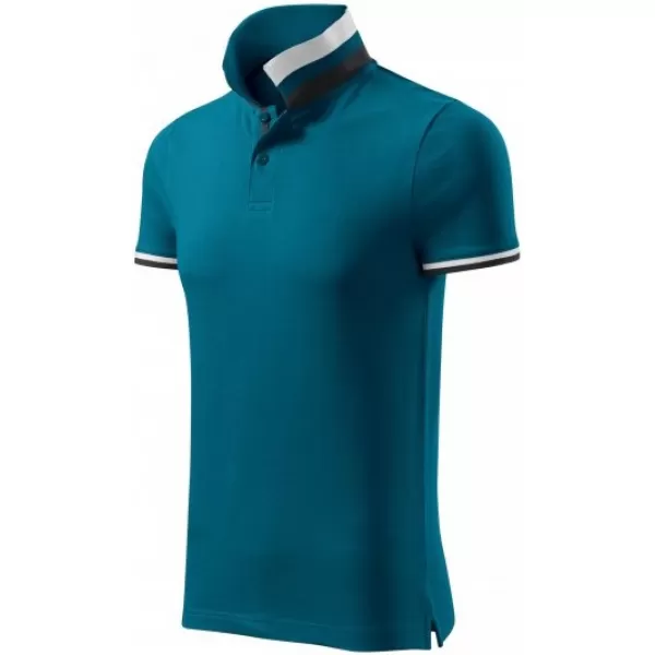  Мъжка тениска с яка MALFINI PREMIUM COLLAR UP 256 КЕРОСИН 