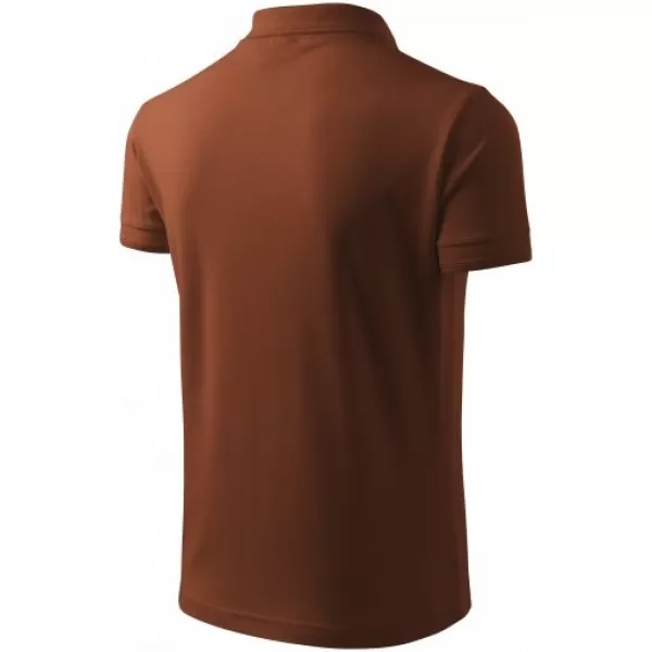  Мъжка тениска с яка MALFINI PIQUE POLO 203 ШОКОЛАД 