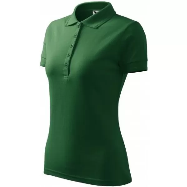  Дамска тениска с яка MALFINI PIQUE POLO 210 БУТИЛКА ЗЕЛЕНО 