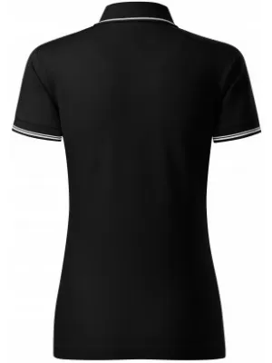 Дамска тениска с яка MALFINI PREMIUM PERFECTION PLAIN 253 ЧЕРЕН