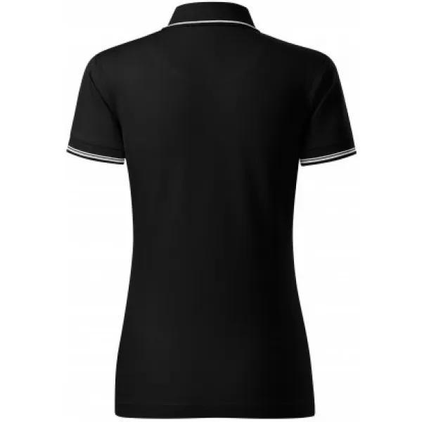  Дамска тениска с яка MALFINI PREMIUM PERFECTION PLAIN 253 ЧЕРЕН 