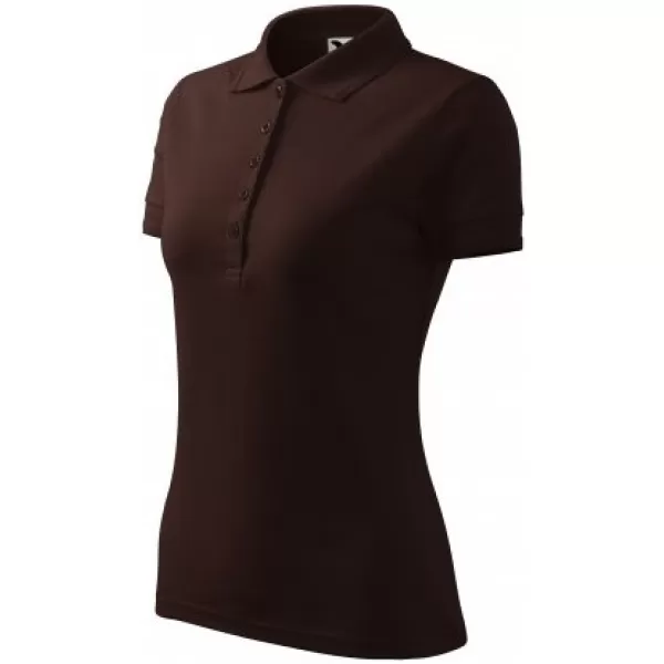  Дамска тениска с яка MALFINI PIQUE POLO 210 КАФЕ 