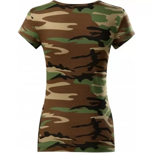  Дамска тениска MALFINI CAMO PURE 122 КАМУФЛАЖНО КАФЯВО 