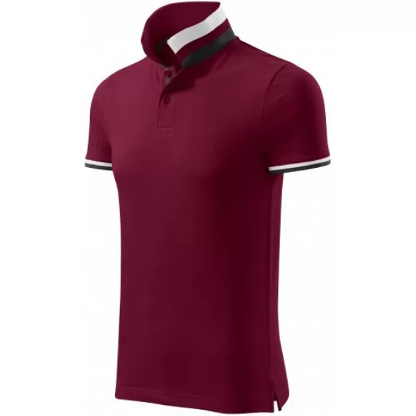 Мъжка тениска с яка MALFINI PREMIUM COLLAR UP 256 ГРАНАТ 