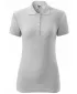 Дамска тениска с яка MALFINI COTTON 213 СВЕТЛОСИВИ ОТБЛЯСЪЦИ