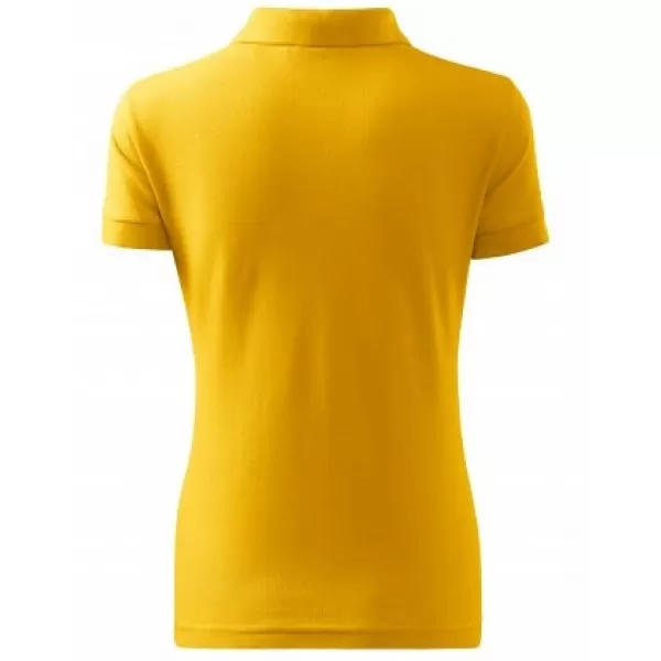 Дамска тениска с яка MALFINI COTTON 213 КЕХЛИБАР 