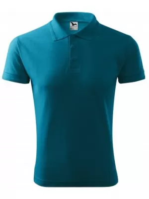 Мъжка тениска с яка MALFINI PIQUE POLO 203 ТЪМЕН ТЮРКОАЗ