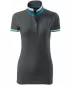 Дамска тениска с яка MALFINI PREMIUM COLLAR UP 257 СВЕТЪЛ АНТРАЦИТ