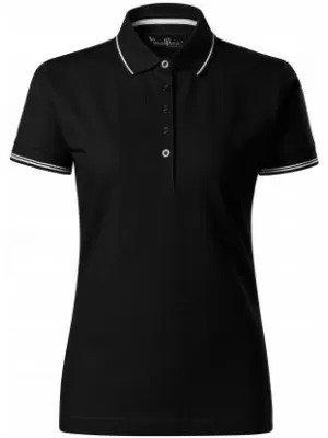 Дамска тениска с яка MALFINI PREMIUM PERFECTION PLAIN 253 ЧЕРЕН