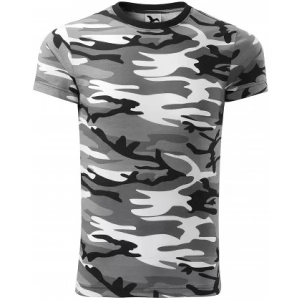  Мъжка тениска MALFINI CAMOUFLAGE 144 КАМУФЛАЖНО СИВО 