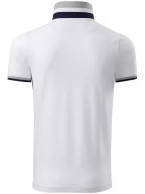 Мъжка тениска с яка MALFINI PREMIUM COLLAR UP 256 БЯЛО
