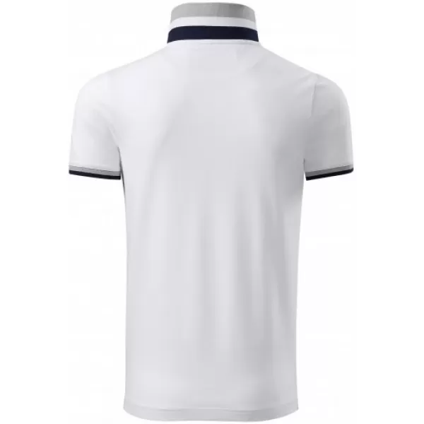  Мъжка тениска с яка MALFINI PREMIUM COLLAR UP 256 БЯЛО 
