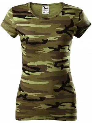 Дамска тениска MALFINI CAMO PURE 122 КАМУФЛАЖНО ЗЕЛЕНО
