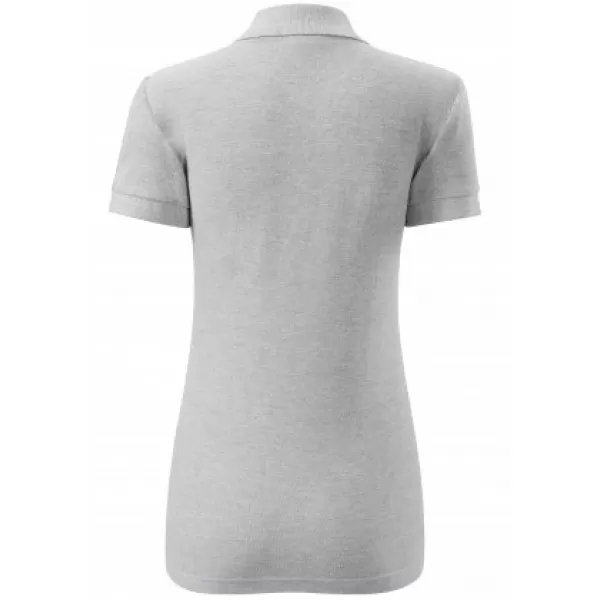  Дамска тениска с яка MALFINI COTTON 213 СВЕТЛОСИВИ ОТБЛЯСЪЦИ 