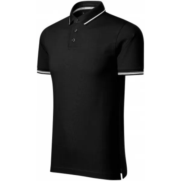  Мъжка тениска с яка MALFINI PREMIUM PERFECTION PLAIN 251 ЧЕРЕН 