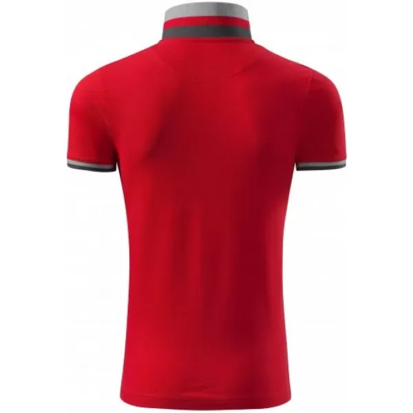  Мъжка тениска с яка MALFINI PREMIUM COLLAR UP 256 ЧЕРВЕНА ФОРМУЛА 