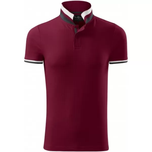  Мъжка тениска с яка MALFINI PREMIUM COLLAR UP 256 ГРАНАТ 