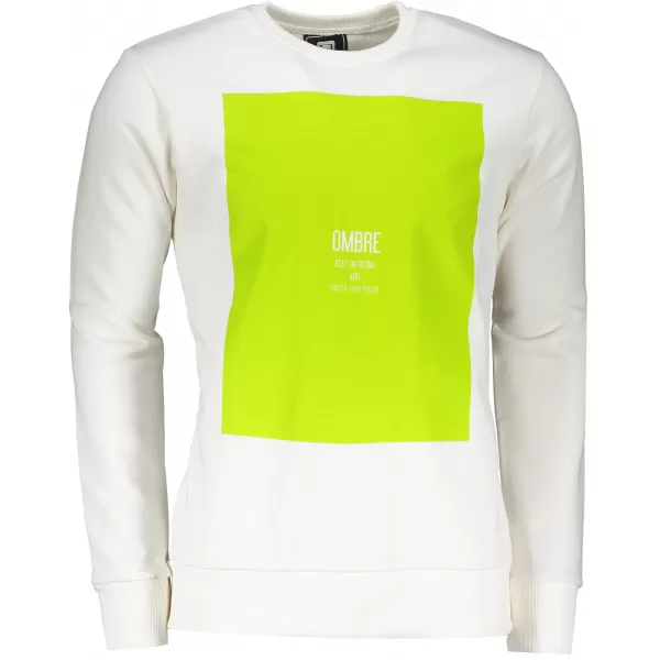  Мъжки суичър OMBRE AB1045 БЯЛ 