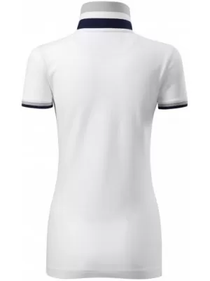 Дамска тениска с яка MALFINI PREMIUM COLLAR UP 257 БЯЛО