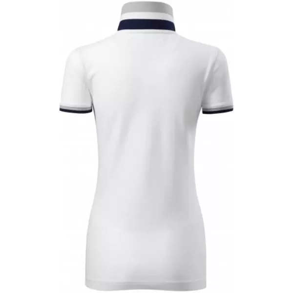 Дамска тениска с яка MALFINI PREMIUM COLLAR UP 257 БЯЛО 