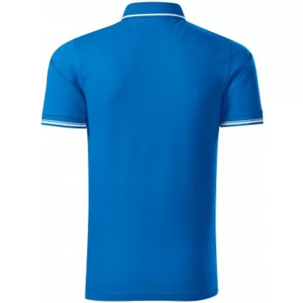  Мъжка тениска с яка MALFINI PREMIUM PERFECTION PLAIN 251 ШНОРХЕЛ СИН 