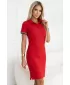 Дамска рокля с яка MALFINI PREMIUM DRESS UP 271 ЧЕРВЕНА ФОРМУЛА
