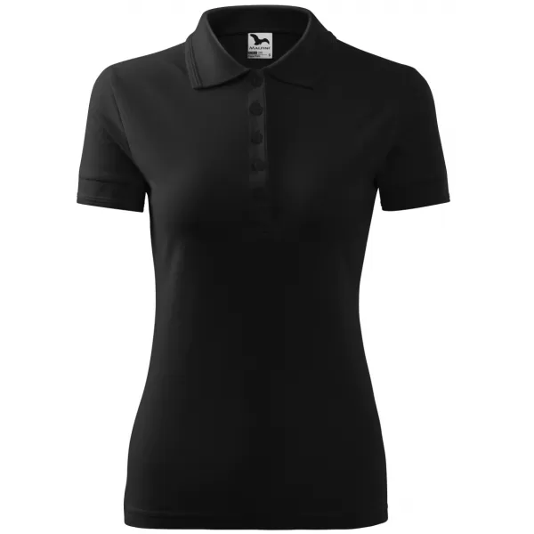  Дамска тениска с яка MALFINI PIQUE POLO 210 ЧЕРЕН 