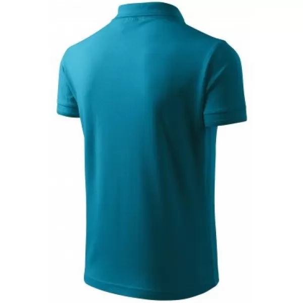  Мъжка тениска с яка MALFINI PIQUE POLO 203 ТЪМЕН ТЮРКОАЗ 