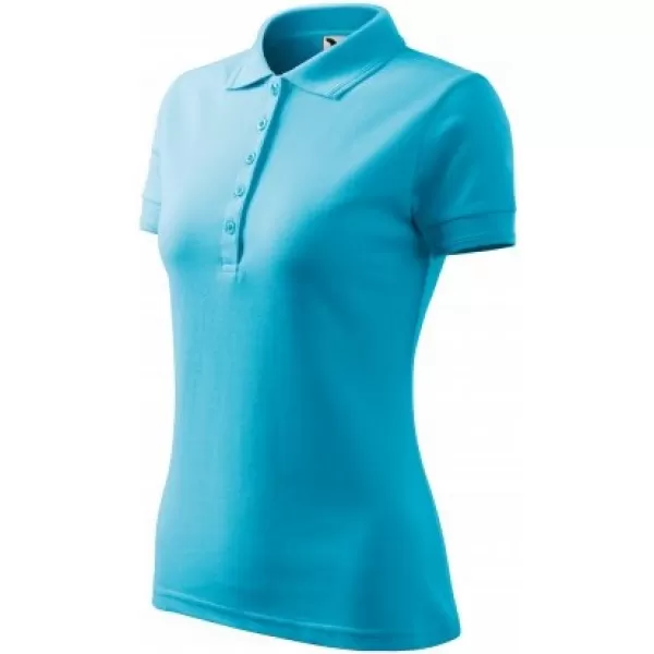 Дамска тениска с яка MALFINI PIQUE POLO 210 ТЮРКОАЗ 