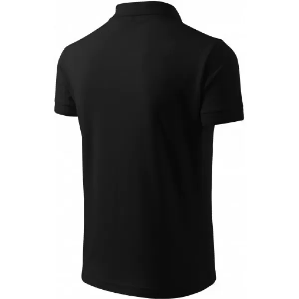  Мъжка тениска с яка MALFINI PIQUE POLO 203 ЧЕРЕН 